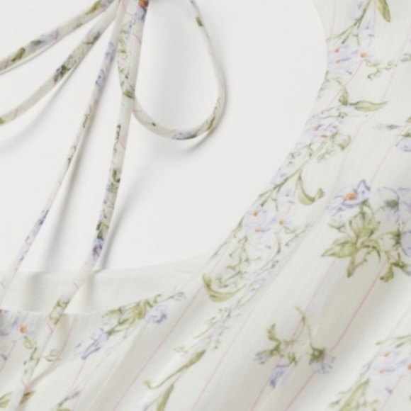 H&M x Brock Collection Floral Balloon Puff Sleeve Mini Dress Sundress Sun Size S - Picture 4 of 16